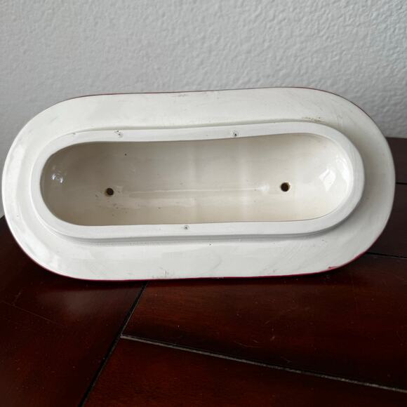 Diner Bird Feeder Glazed Hand Painted 2PC Ceramic Outdoor Retro Hangable Whimsy - Picture 6 of 14